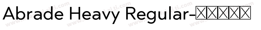 Abrade Heavy Regular字体转换